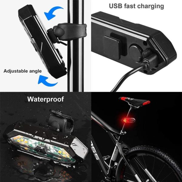 LED Wireless Remote Control Bicycle Tail Light - Image 8
