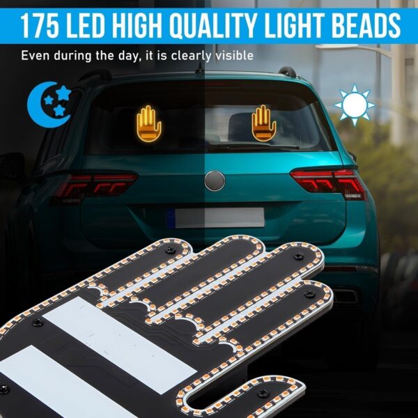 Lumière de geste de la main amusante pour voiture