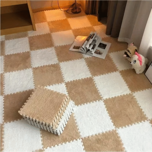 Tapis de sol en peluche douce et multi-usages (lot de 10 pièces) - Image 5