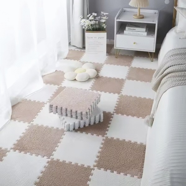 Tapis de sol en peluche douce et multi-usages (lot de 10 pièces) - Image 6