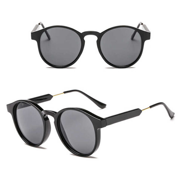 Lunettes de Soleil Rondes Transparentes Homme Femmes - Image 3