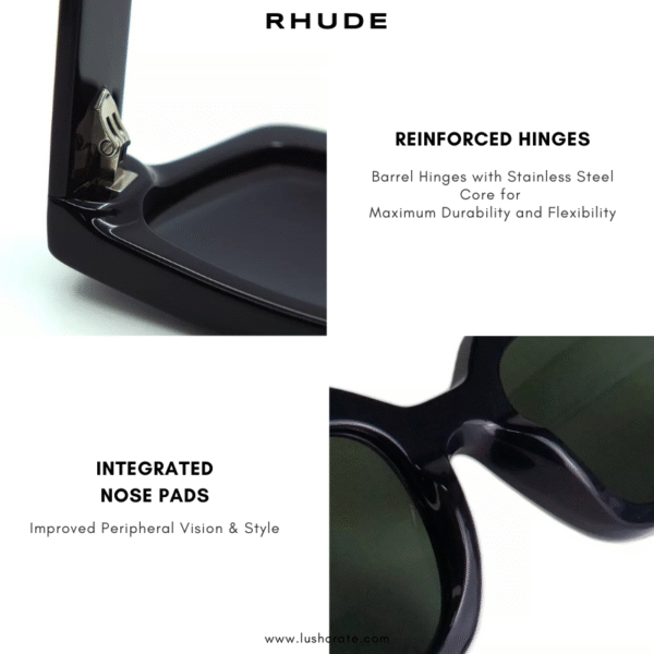 RHUDE Retro Polarized Sunglasses - Image 8