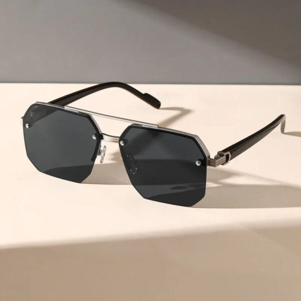 Lunettes de soleil dégradées sans monture - Image 2