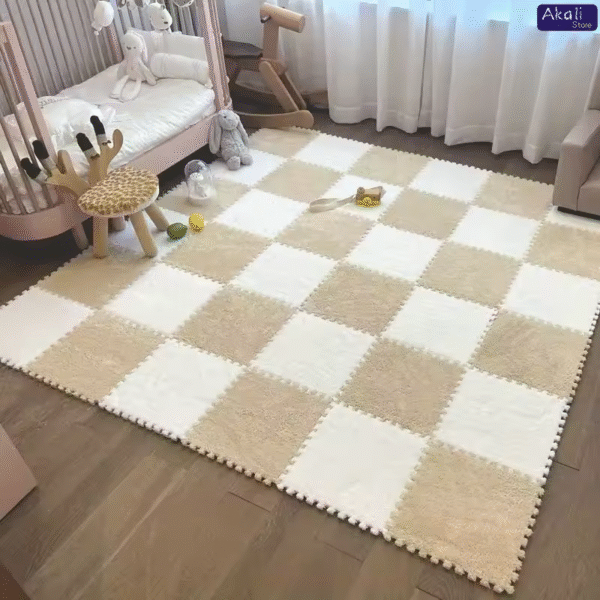 Tapis de sol en peluche douce et multi-usages (lot de 10 pièces) - Image 2